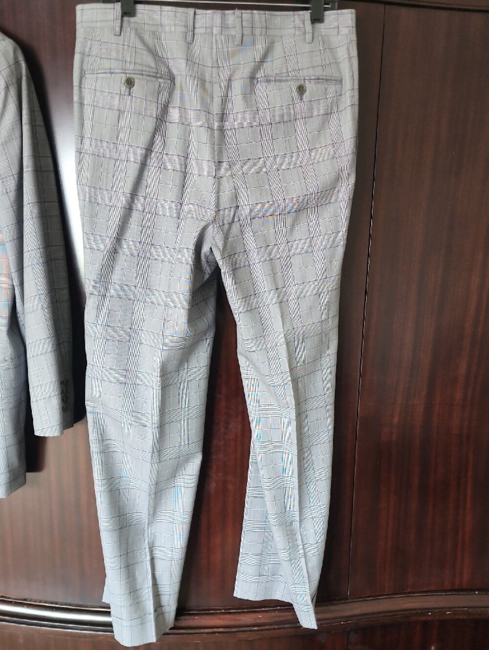 Canali Gray Plaid Double-Breasted Suit - Picture 8 of 10